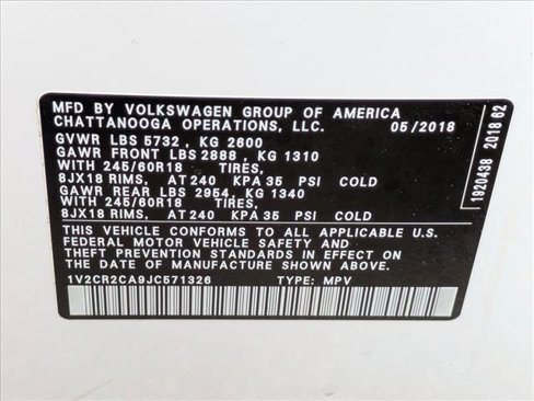 Used 2018 Volkswagen Atlas SE image 15