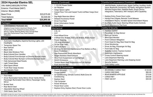 Certified 2024 Hyundai Elantra SEL w/ Convenience Package image 9