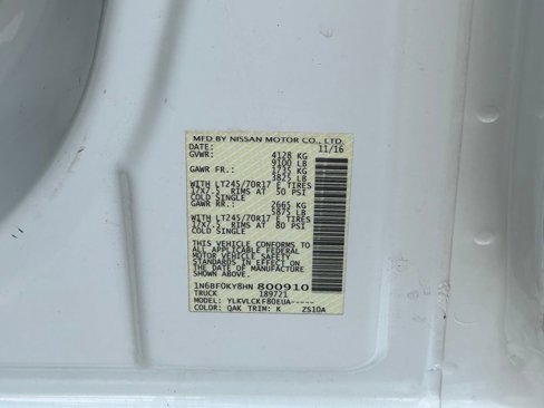 Used 2017 Nissan NV 2500 S image 22