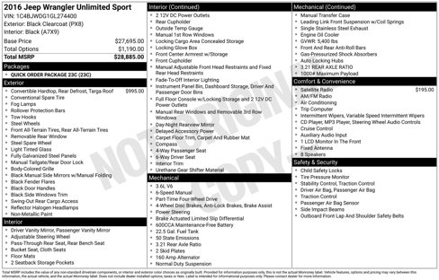 Used 2016 Jeep Wrangler Unlimited Sport image 10