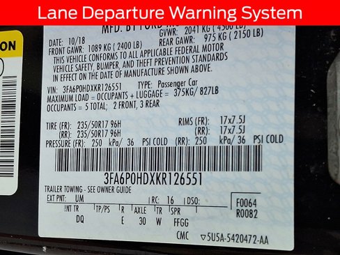 Certified 2019 Ford Fusion SE image 27