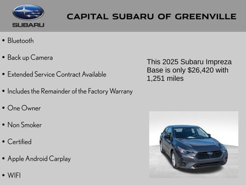 Certified 2025 Subaru Impreza 2.0i image 4