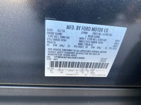 Used 2018 Ford Explorer Limited w/ Ford Safe & Smart Package image 35