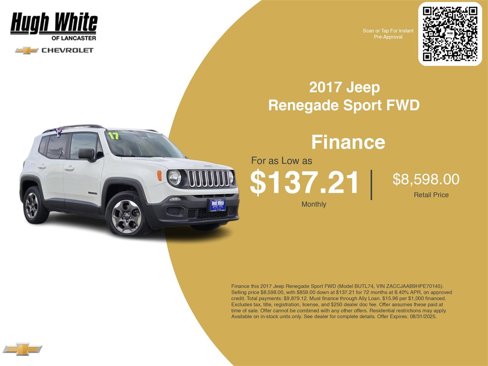 Used 2017 Jeep Renegade Sport w/ Power & Air Group image 3