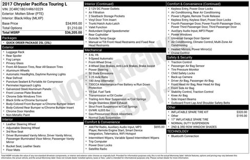 Used 2017 Chrysler Pacifica Touring-L image 1