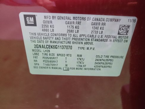 Used 2016 Chevrolet Equinox LT w/ Convenience Package image 33