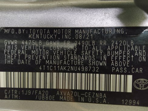 Used 2022 Toyota Camry LE image 33