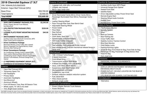 Used 2018 Chevrolet Equinox LT w/ Sun & Infotainment Package image 4