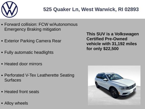 Certified 2021 Volkswagen Tiguan SE w/ Panoramic Sunroof Package image 13