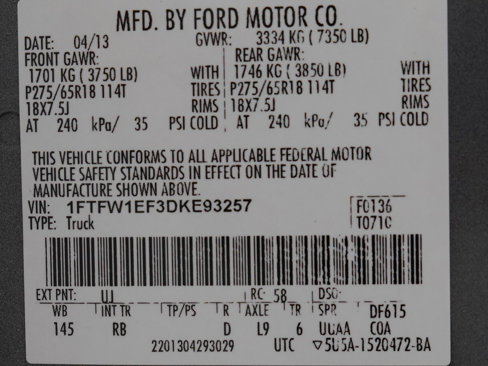Used 2013 Ford F150 FX4 w/ Mid Equipment Group image 29