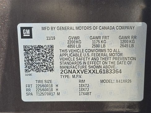 Certified 2020 Chevrolet Equinox LT image 35