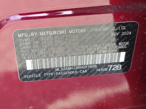 New 2024 Mitsubishi Mirage SE image 32