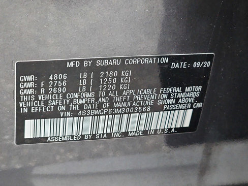 Used 2021 Subaru Legacy Touring XT image 26