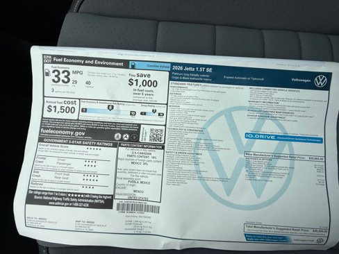 New 2026 Volkswagen Jetta SE image 33