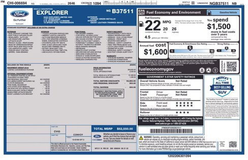 Used 2022 Ford Explorer Limited w/ Equipment Group 301A image 6