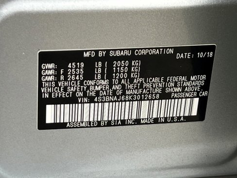Used 2019 Subaru Legacy 2.5i Limited image 28