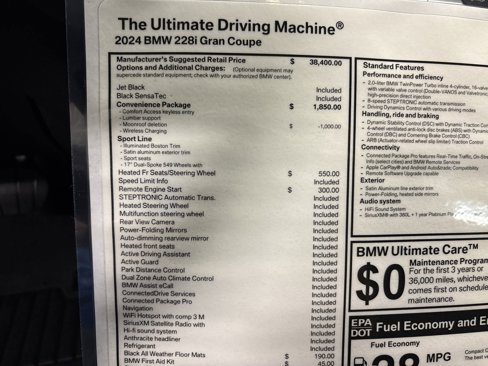 Used 2024 BMW 228i Gran Coupe w/ Convenience Package image 37
