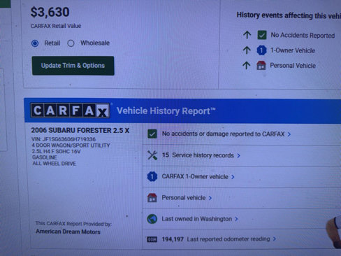Used 2006 Subaru Forester 2.5X image 11