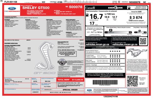 Used 2022 Ford Mustang Shelby GT500 w/ Technology Package image 3