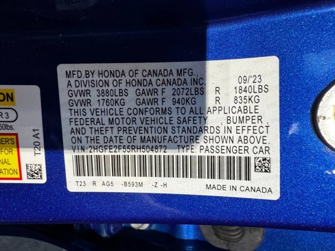 Used 2024 Honda Civic Sport image 25