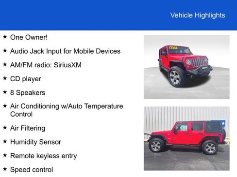 Used 2016 Jeep Wrangler Unlimited Sahara w/ Connectivity Group image 2