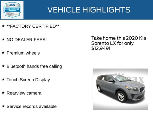 Used 2020 Kia Sorento LX image 12