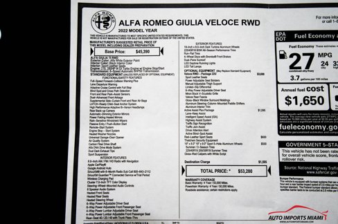 Used 2022 Alfa Romeo Giulia Veloce image 85