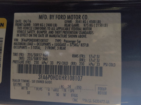 Used 2017 Ford Fusion SE w/ Fusion SE Technology Package image 33