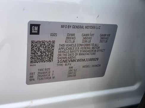Used 2021 Chevrolet Traverse LT w/ LPO, Cargo Package image 32