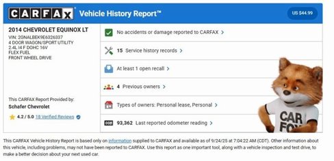 Used 2014 Chevrolet Equinox LT w/ Driver Convenience Package image 5