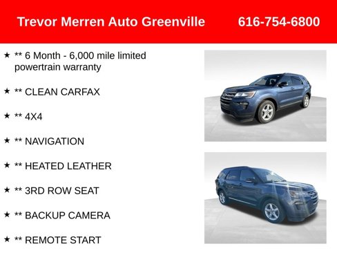 Used 2018 Ford Explorer XLT w/ Equipment Group 202A image 7