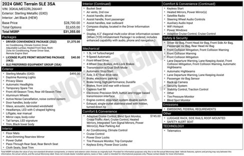 Used 2024 GMC Terrain SLE w/ Driver Convenience Package image 30