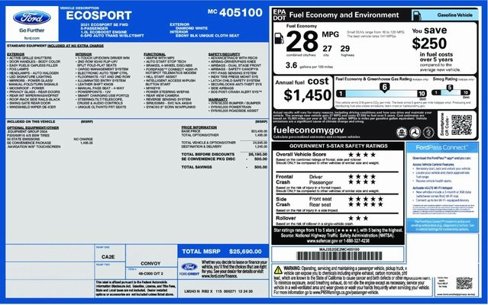 Used 2021 Ford EcoSport SE w/ SE Convenience Package image 3