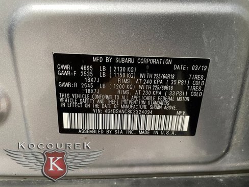 Used 2019 Subaru Outback 2.5i Limited w/ Protection Package #1 image 27