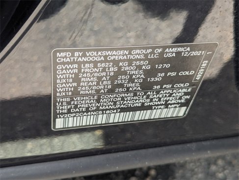 Used 2022 Volkswagen Atlas SE image 20