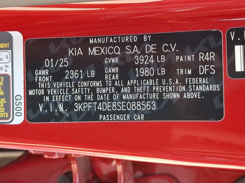 New 2025 Kia K4 LXS image 20