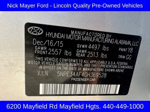 Used 2016 Hyundai Sonata Limited w/ Option Group 05 image 36
