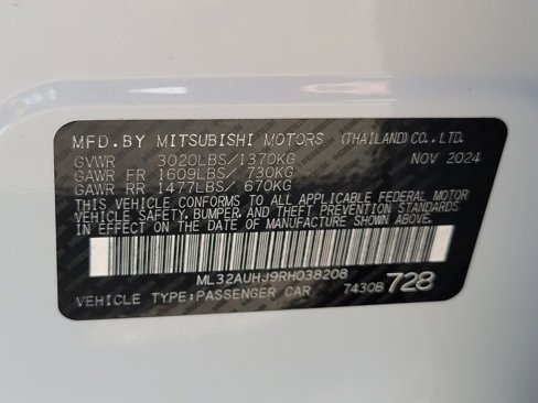 New 2024 Mitsubishi Mirage LE image 31