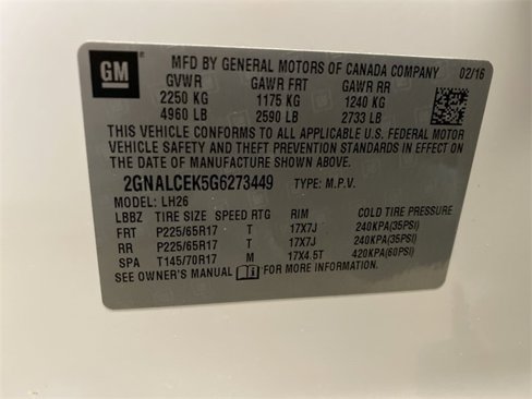 Certified 2016 Chevrolet Equinox LT w/ Convenience Package image 30