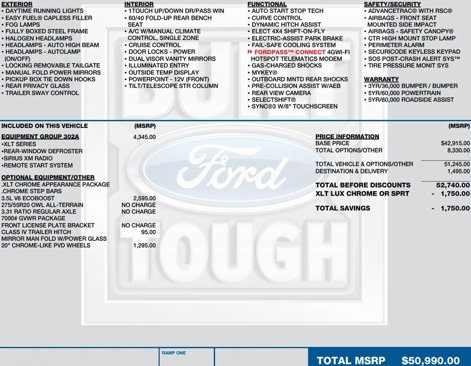 Used 2019 Ford F150 XLT w/ Equipment Group 302A Luxury image 2