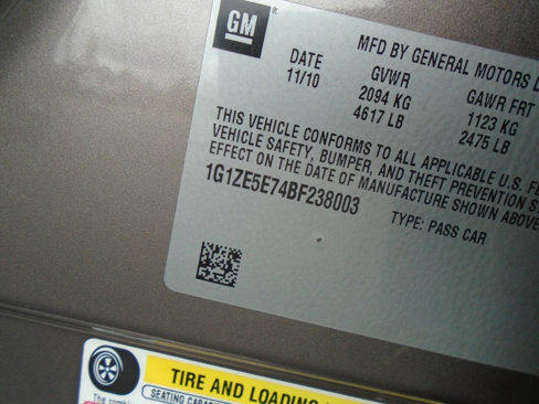 Used 2011 Chevrolet Malibu LTZ w/ HFV6 Engine Package image 12
