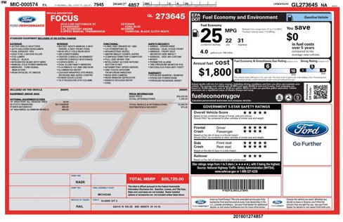 Used 2016 Ford Focus ST image 10