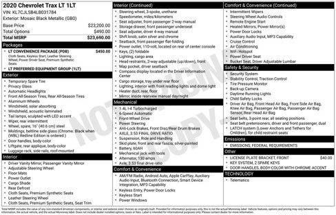 Used 2020 Chevrolet Trax LT w/ LT Convenience Package image 2