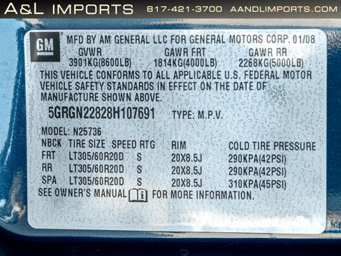 Used 2008 HUMMER H2 SUT w/ Silver Ice Limited Edition image 65