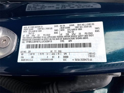 Used 2020 Ford Escape SEL image 33
