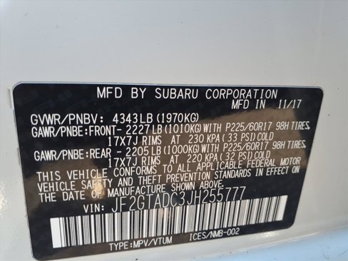 Used 2018 Subaru Crosstrek 2.0i Premium w/ Eyesight System image 28