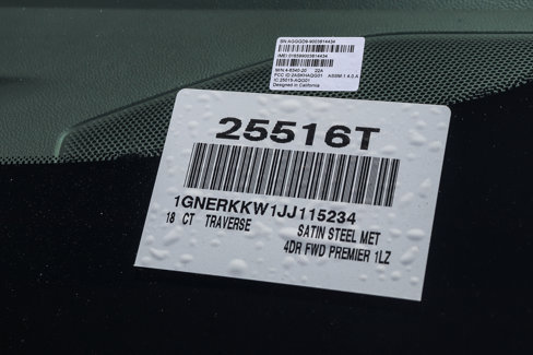 Used 2018 Chevrolet Traverse Premier w/ Driver Confidence II Package image 29