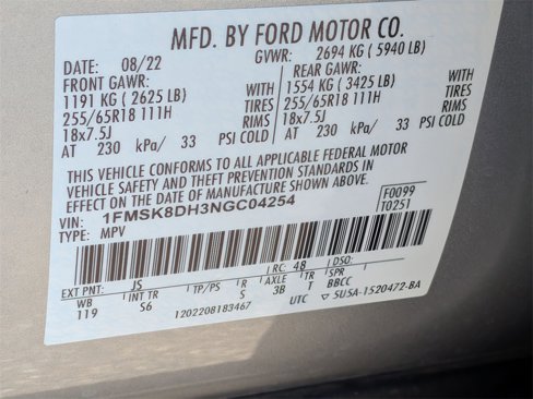 Used 2022 Ford Explorer XLT w/ Equipment Group 202A image 34