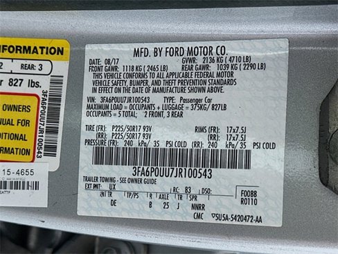 Used 2018 Ford Fusion S image 31