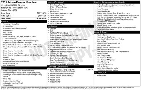 Used 2021 Subaru Forester Premium image 28